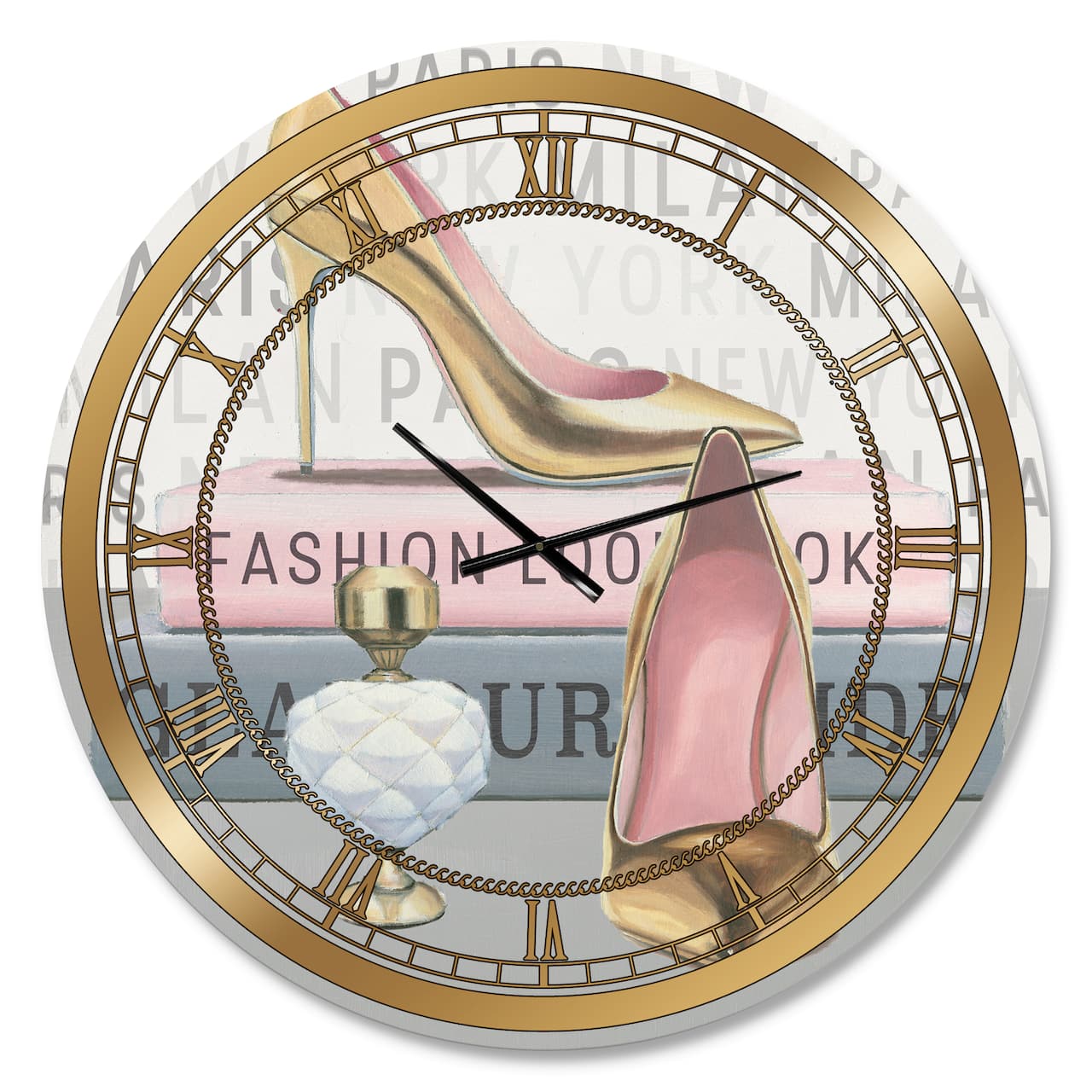 Designart Fashion High Heels III Glam Wall Clock